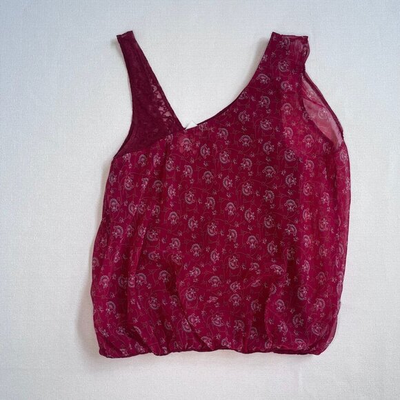 Free People Women’s Red Sleeveless Top Size S - Picture 2 of 4